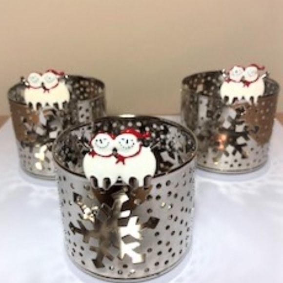 Christmas Candle Holders(VTG)- Set of 3-NWT